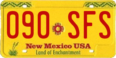 NM license plate 090SFS