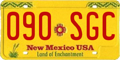 NM license plate 090SGC