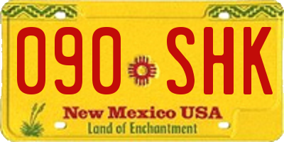 NM license plate 090SHK