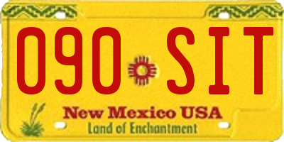 NM license plate 090SIT