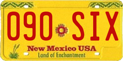 NM license plate 090SIX