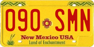 NM license plate 090SMN