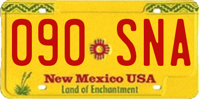 NM license plate 090SNA
