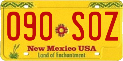 NM license plate 090SOZ