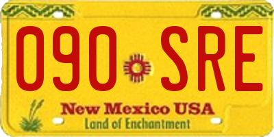 NM license plate 090SRE