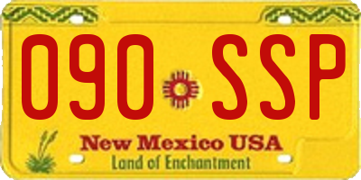 NM license plate 090SSP