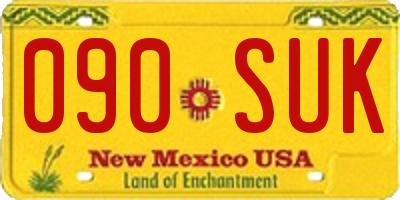 NM license plate 090SUK