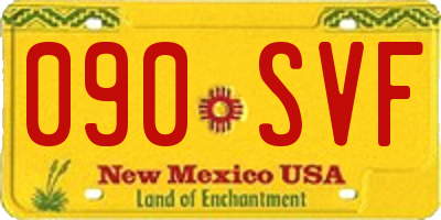 NM license plate 090SVF
