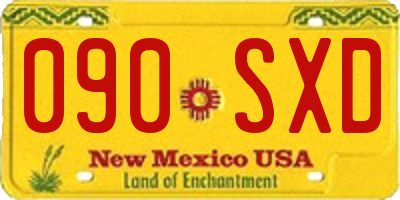 NM license plate 090SXD