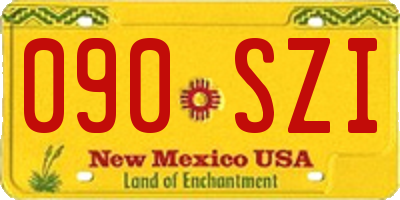 NM license plate 090SZI