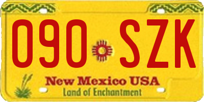 NM license plate 090SZK