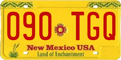 NM license plate 090TGQ