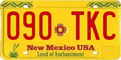 NM license plate 090TKC