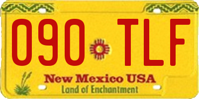 NM license plate 090TLF