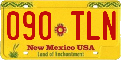 NM license plate 090TLN