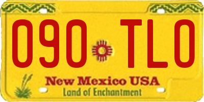 NM license plate 090TLO