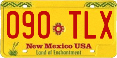 NM license plate 090TLX