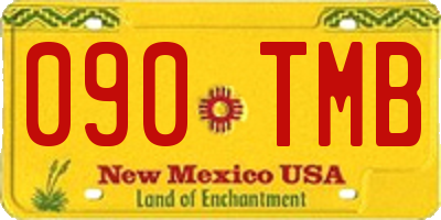NM license plate 090TMB