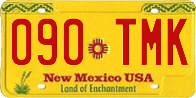 NM license plate 090TMK
