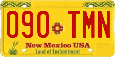 NM license plate 090TMN