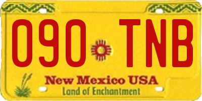 NM license plate 090TNB