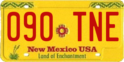 NM license plate 090TNE