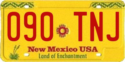 NM license plate 090TNJ