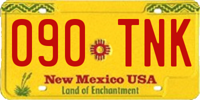 NM license plate 090TNK