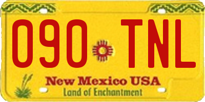 NM license plate 090TNL