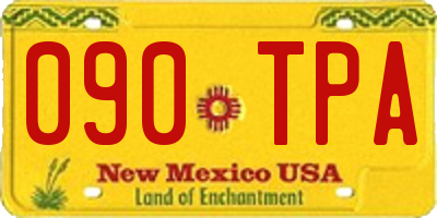 NM license plate 090TPA