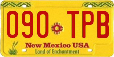 NM license plate 090TPB