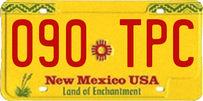 NM license plate 090TPC