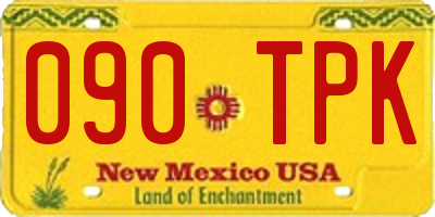 NM license plate 090TPK