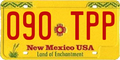 NM license plate 090TPP