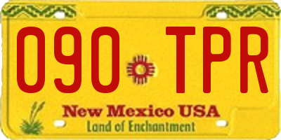 NM license plate 090TPR