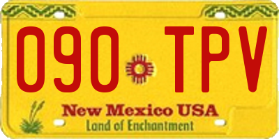 NM license plate 090TPV