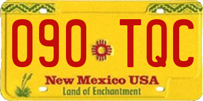 NM license plate 090TQC