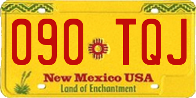 NM license plate 090TQJ