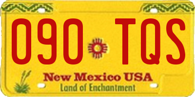 NM license plate 090TQS