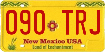 NM license plate 090TRJ