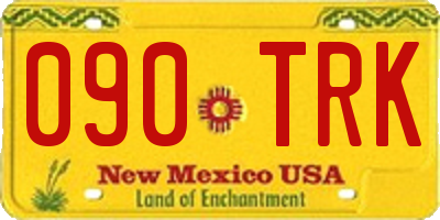 NM license plate 090TRK