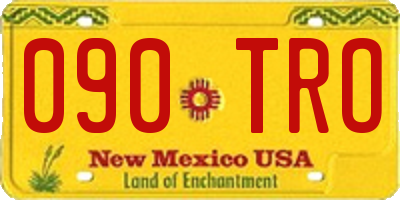 NM license plate 090TRO