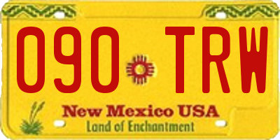 NM license plate 090TRW