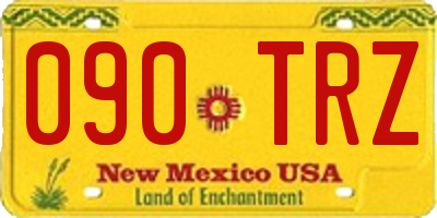 NM license plate 090TRZ