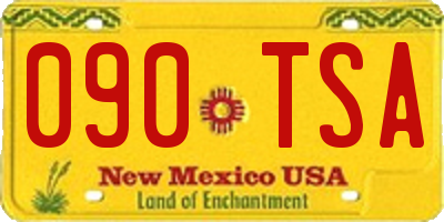 NM license plate 090TSA