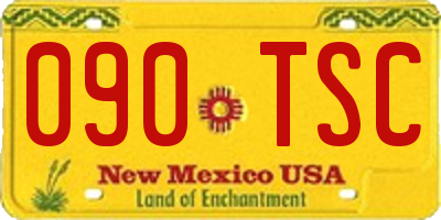 NM license plate 090TSC