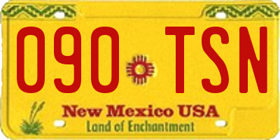 NM license plate 090TSN