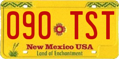 NM license plate 090TST