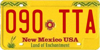 NM license plate 090TTA
