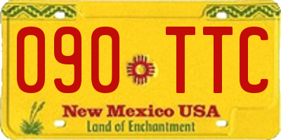 NM license plate 090TTC